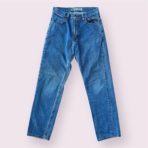 Harley Davidson Relaxed Taper Jeans Mens 30x32 Blue Medium Wash Denim